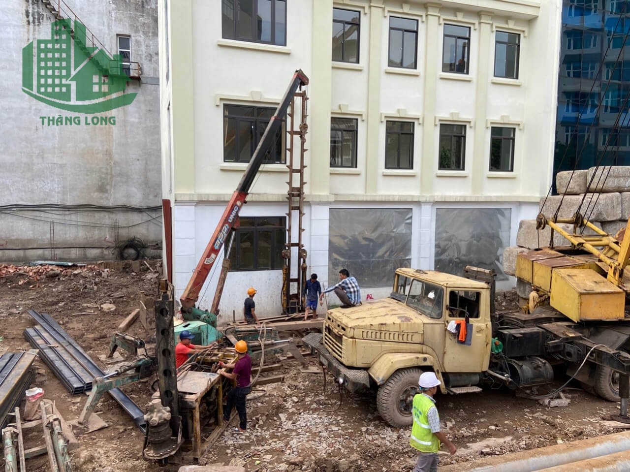 Thăng Long chuyên nhận thi công ép cọc , ép cừ chuyên nghiệp